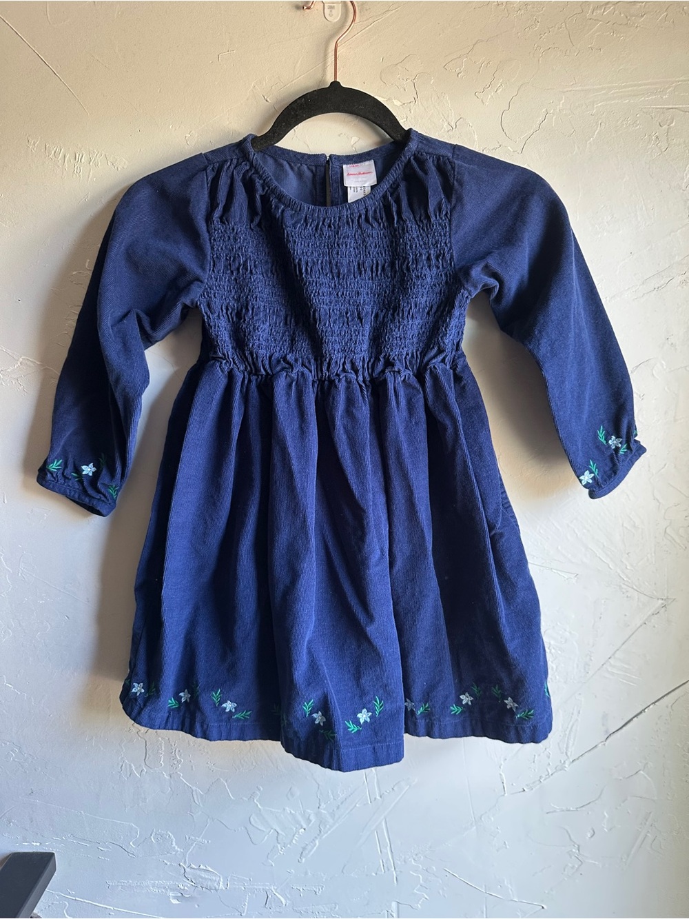 Hanna Andersson Corduroy Dress Girls 5 Cottagecore Prairie Folk Floral Sz 5